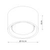 Plafonniers Aluminium Outremer Gx53 1 MODO