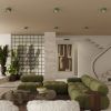 Plafonniers Aluminium Vert Olive Gx53 2 MODO