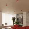 Plafonniers Aluminium Rouge Gx53 2 MODO