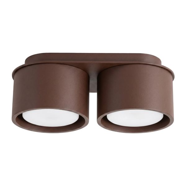 Plafonniers Aluminium Marron Gx53 2 MODO