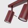 Plafonniers Acier Bordeaux GU10 4 RING