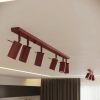 Plafonniers Acier Bordeaux GU10 6 RING