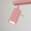 Plafonniers Acier Rose GU10 2 RING