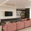 Plafonniers Acier Rose GU10 3 RING
