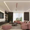 Plafonniers Acier Rose GU10 6 RING