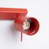 Plafonniers Acier Rouge GU10 3 RING