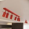 Plafonniers Acier Rouge GU10 3 RING