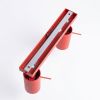Plafonniers Acier Rouge GU10 4 RING