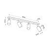Plafonniers Acier Rouge GU10 4 RING