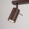 Plafonniers Acier Marron GU10 6 RING