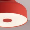 Plafonniers Acier Rouge E27 4 OMIQ