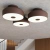 Plafonniers Acier Marron E27 4 OMIQ