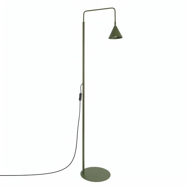 Lampadaire Acier Vert Olive E14 1 NOX