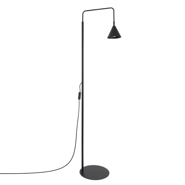 Lampadaire Acier Noir E14 1 NOX