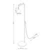 Lampadaire Acier Noir E14 1 NOX