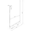 Lustres Acier Blanc E14 4 NOX