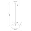 Suspensions Acier Ocre Rouge E27 1 NOX