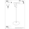 Suspensions Acier Blanc E27 1 NOX
