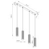 Suspensions Aluminium Vert Olive GU10 4 Karbon