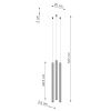 Suspensions Acier Beige G9 3 Arche