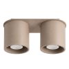 Plafonniers Aluminium Taupe GU10 2 Orbis