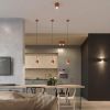 Plafonniers Aluminium Ocre Rouge GU10 2 Orbis