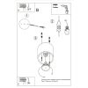 Plafonniers Aluminium Vert Olive GU10 1 Orbis