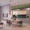Plafonniers Aluminium Vert Olive GU10 2 Orbis