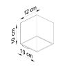 Appliques murales Aluminium Outremer G9 1 Quad