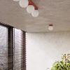 Plafonniers Acier Ocre Rouge G9 1 Yoli