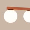 Plafonniers Acier Ocre Rouge G9 2 Yoli
