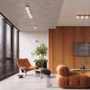 Plafonniers Acier Ocre Rouge G9 3 Yoli