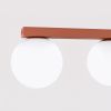 Plafonniers Acier Ocre Rouge G9 4 Yoli