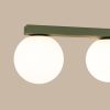 Plafonniers Acier Vert Olive G9 2 Yoli