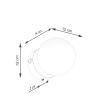 Appliques murales Acier Rose G9 1 Yoli