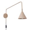 Appliques murales Acier Taupe E14 1 Nox