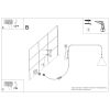 Appliques murales Acier Bleu E14 1 Nox
