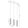 Suspensions Aluminium Bourgogne GU10 3 Karbon