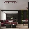 Suspensions Aluminium Bourgogne GU10 3 Karbon