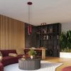 Lampes de bureau Aluminium Bourgogne GU10 1 Karbon