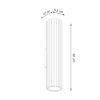 Appliques murales Aluminium Outremer GU10 2 Karbon