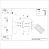 Appliques murales Aluminium Outremer GU10 1 Karbon