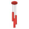 Suspensions Aluminium Rouge GU10 3 Karbon