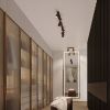 Plafonniers Aluminium Brun GU10 1 Karbon