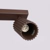 Plafonniers Aluminium Brun GU10 6 Karbon