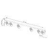 Plafonniers Aluminium Brun GU10 6 Karbon