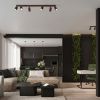 Plafonniers Aluminium Brun GU10 6 Karbon