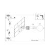 Appliques murales Aluminium Rouge G9 1 Halo