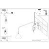 Appliques murales Acier Outremer E14 1 Nox