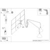 Appliques murales Acier Taupe E14 2 Nox